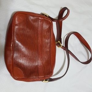 Brown Pleather Purse from 1970s